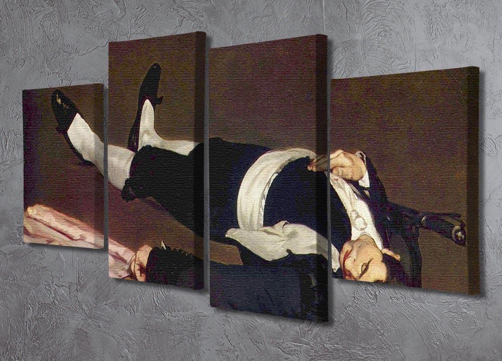 Dead Torero by Manet 4 Split Panel Canvas - Canvas Art Rocks - 2