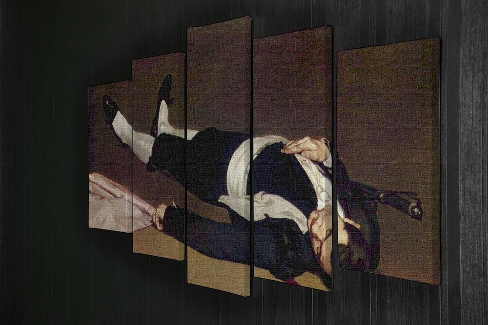 Dead Torero by Manet 5 Split Panel Canvas - Canvas Art Rocks - 2