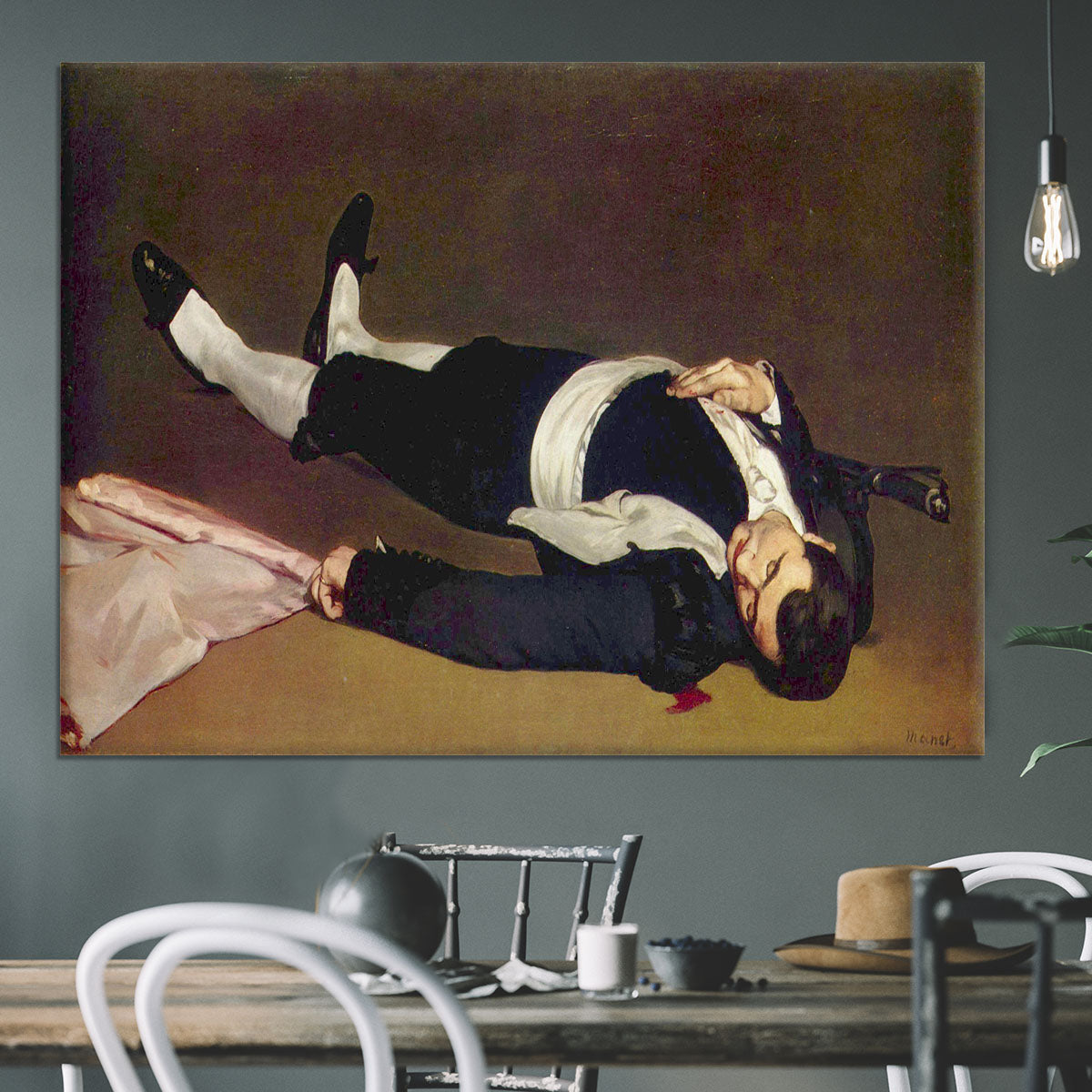 Dead Torero by Manet Canvas Print or Poster - Canvas Art Rocks - 3