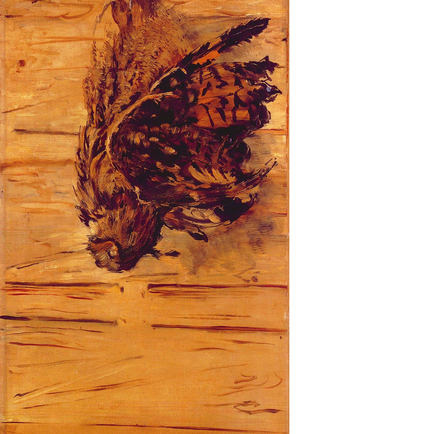Dead Uhu by Manet Floating Framed Canvas