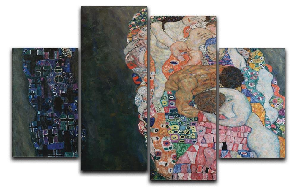 Death and Life by Klimt 2 4 Split Panel Canvas  - Canvas Art Rocks - 1