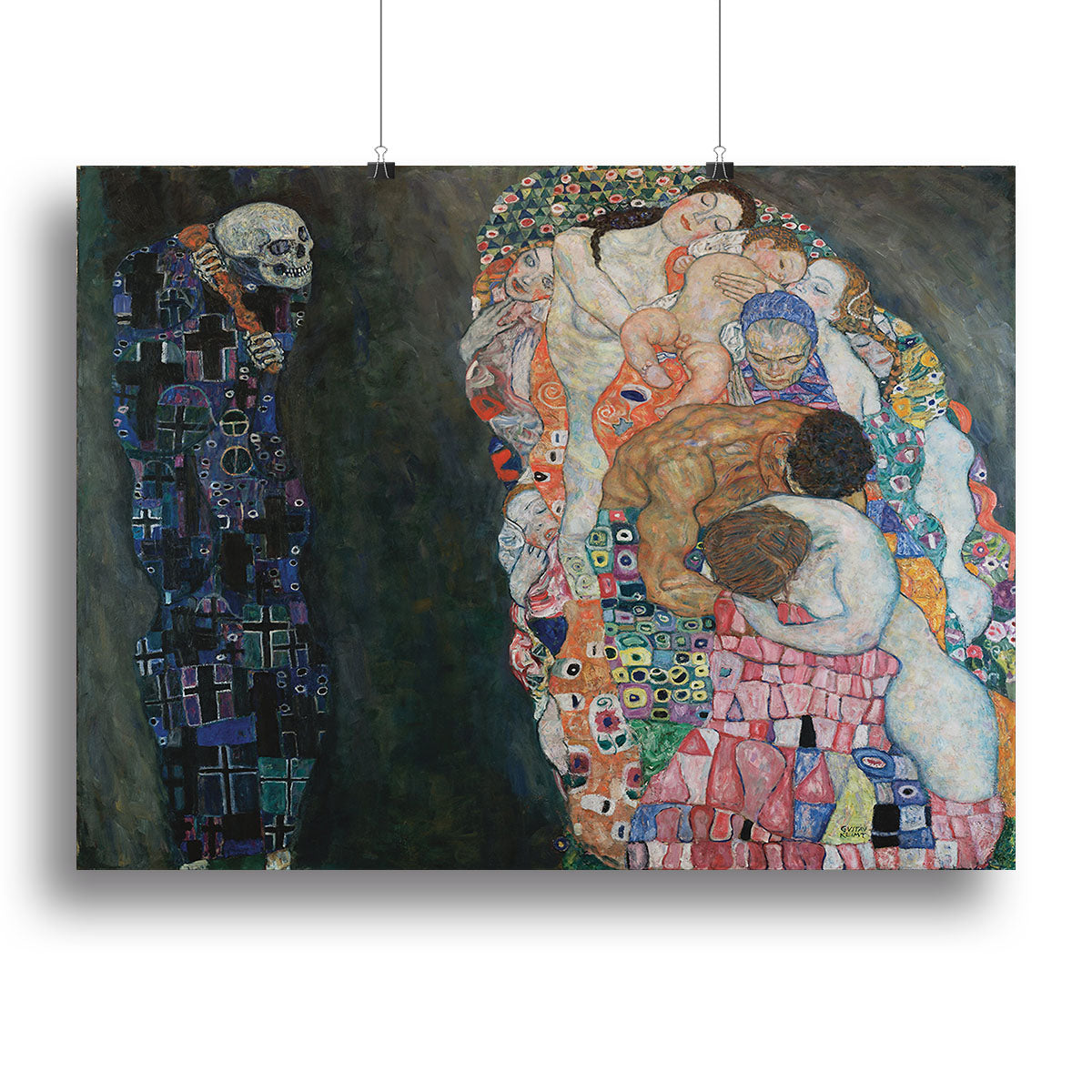Death and Life by Klimt 2 Canvas Print or Poster - Canvas Art Rocks - 2