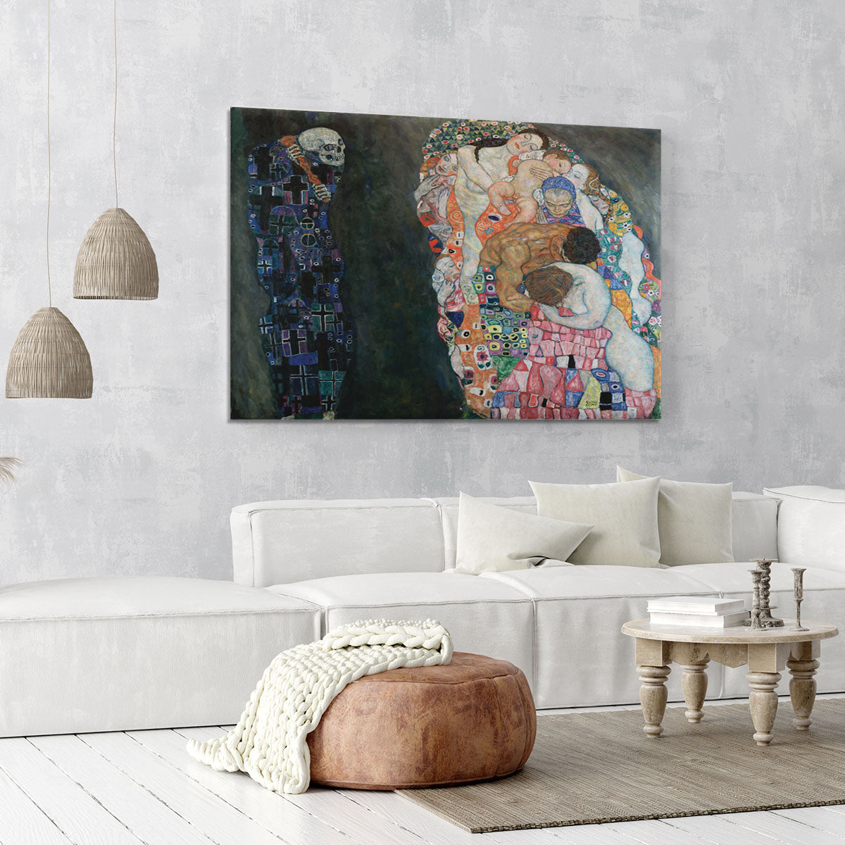 Death and Life by Klimt 2 Canvas Print or Poster - Canvas Art Rocks - 6