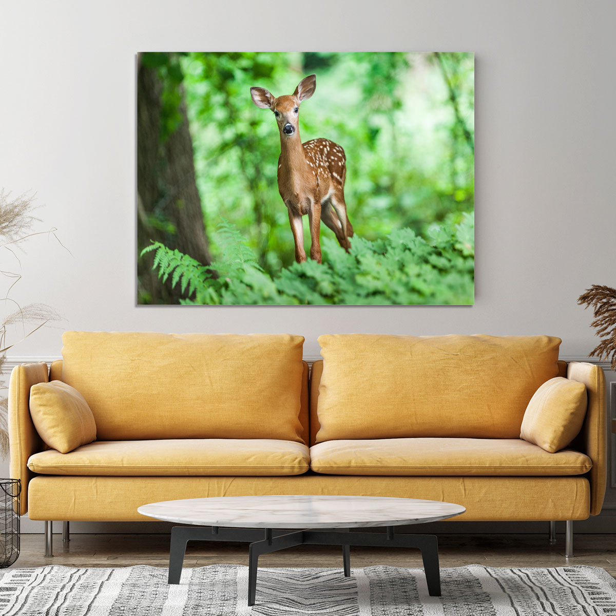 Deer In The Forest Canvas Print or Poster - Canvas Art Rocks - 4