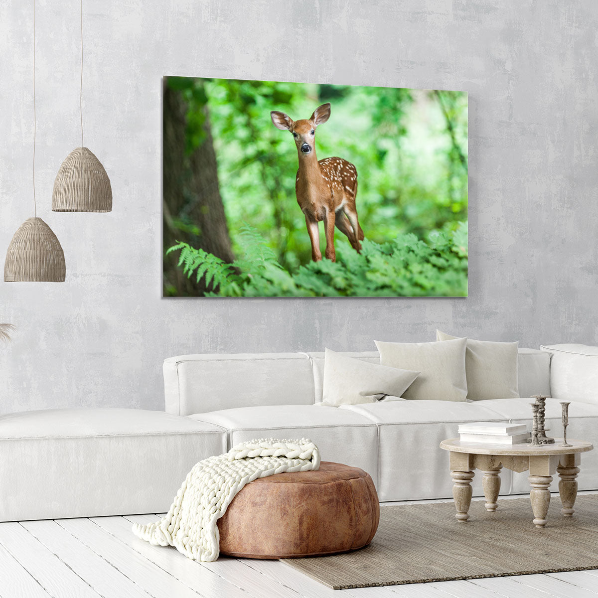 Deer In The Forest Canvas Print or Poster - Canvas Art Rocks - 6