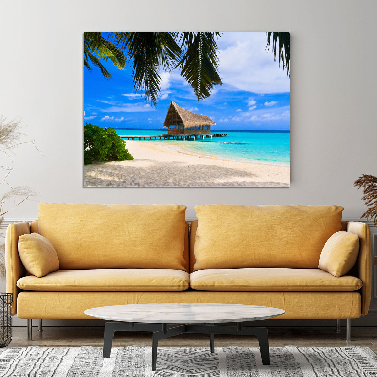 Diving club on a tropical island Canvas Print or Poster - Canvas Art Rocks - 4
