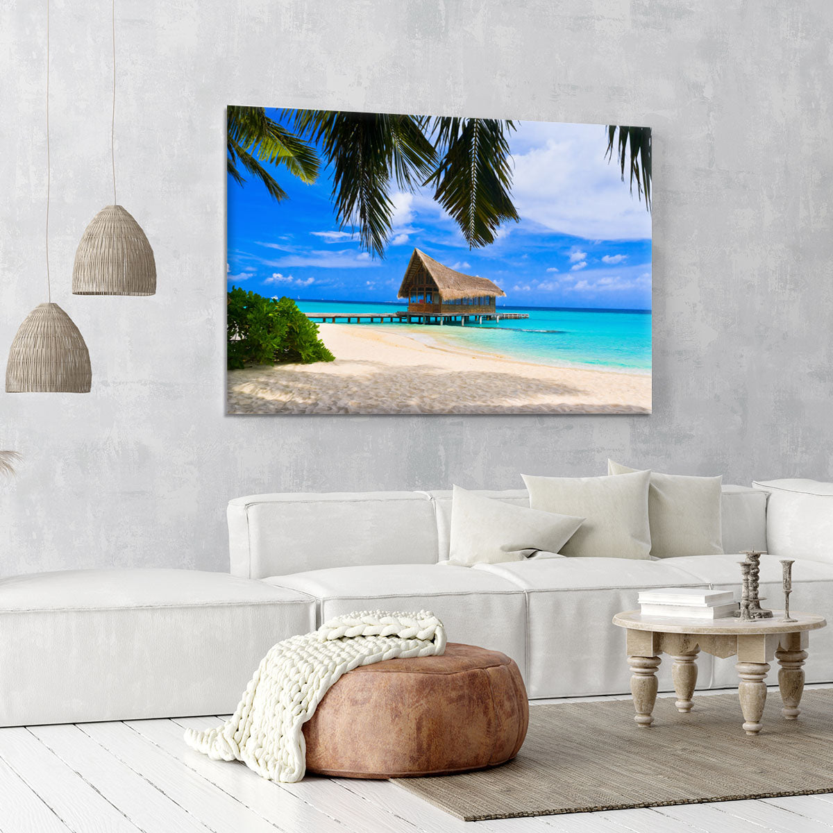 Diving club on a tropical island Canvas Print or Poster - Canvas Art Rocks - 6