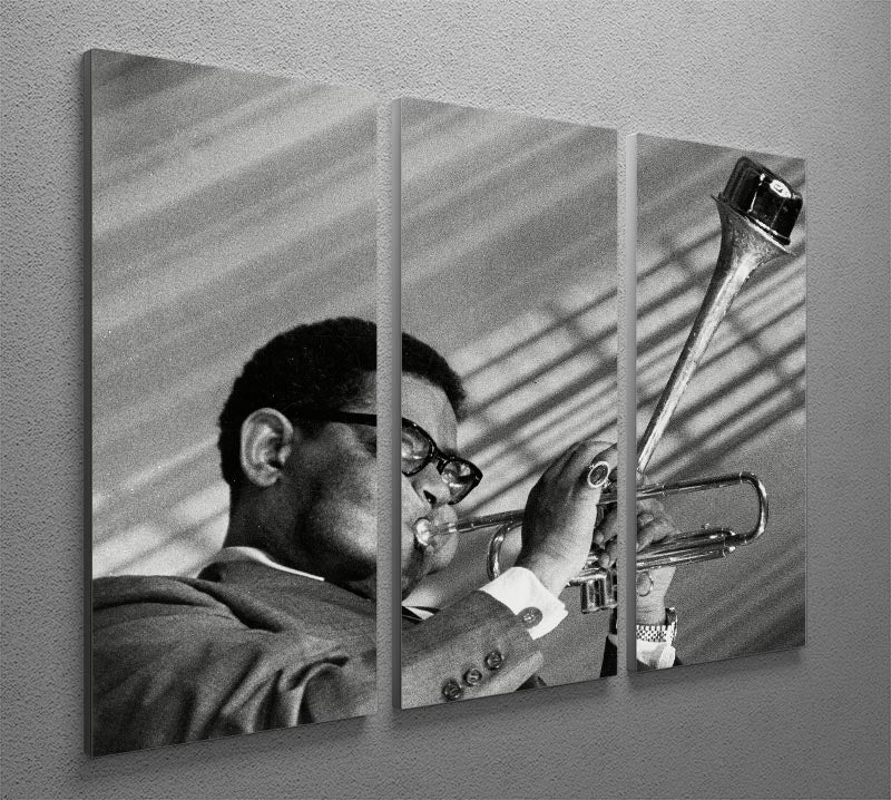Dizzy Gillespie 3 Split Panel Canvas Print - Canvas Art Rocks - 2