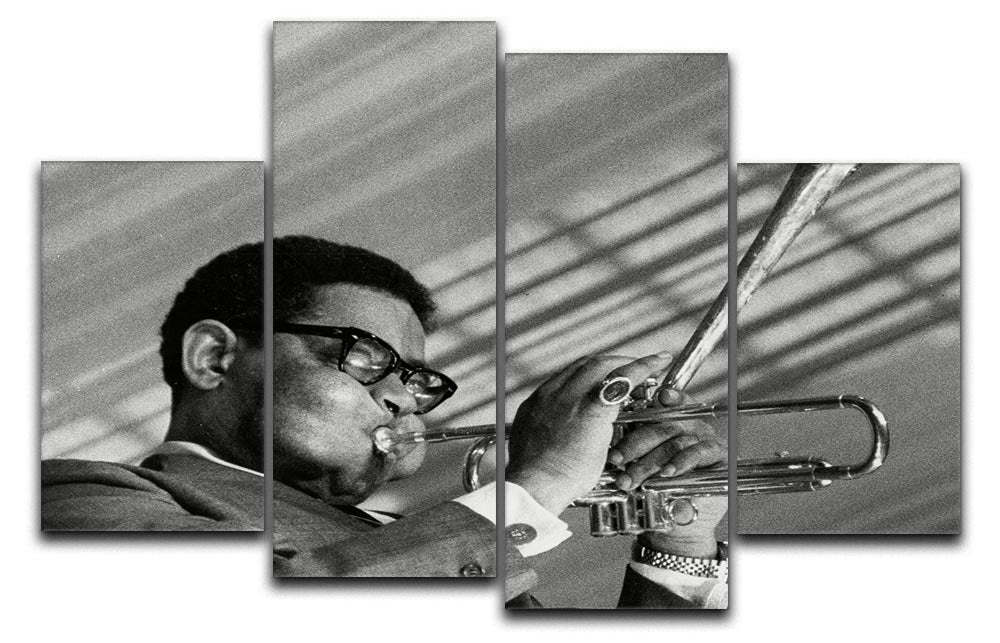 Dizzy Gillespie 4 Split Panel Canvas - Canvas Art Rocks - 1