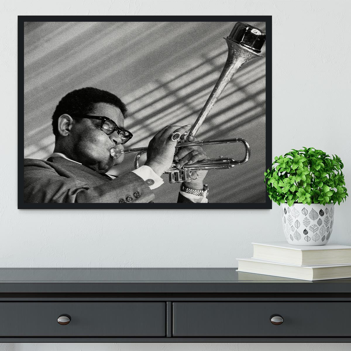 Dizzy Gillespie Framed Print - Canvas Art Rocks - 2