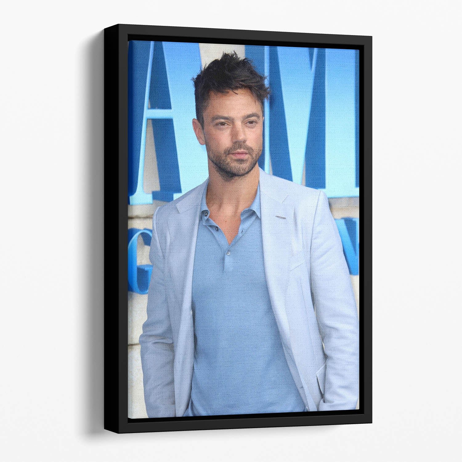 Dominic Cooper Mamma Mia Floating Framed Canvas