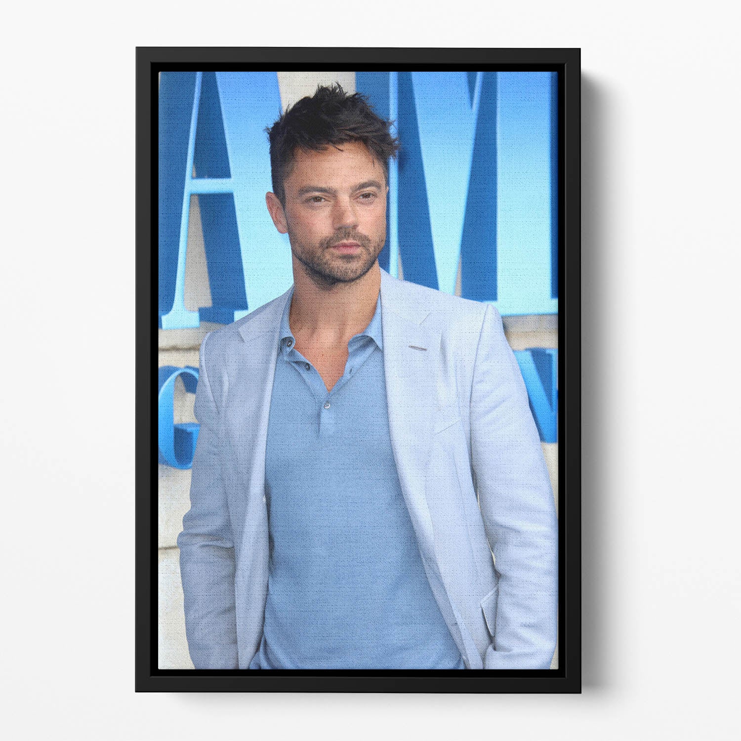 Dominic Cooper Mamma Mia Floating Framed Canvas