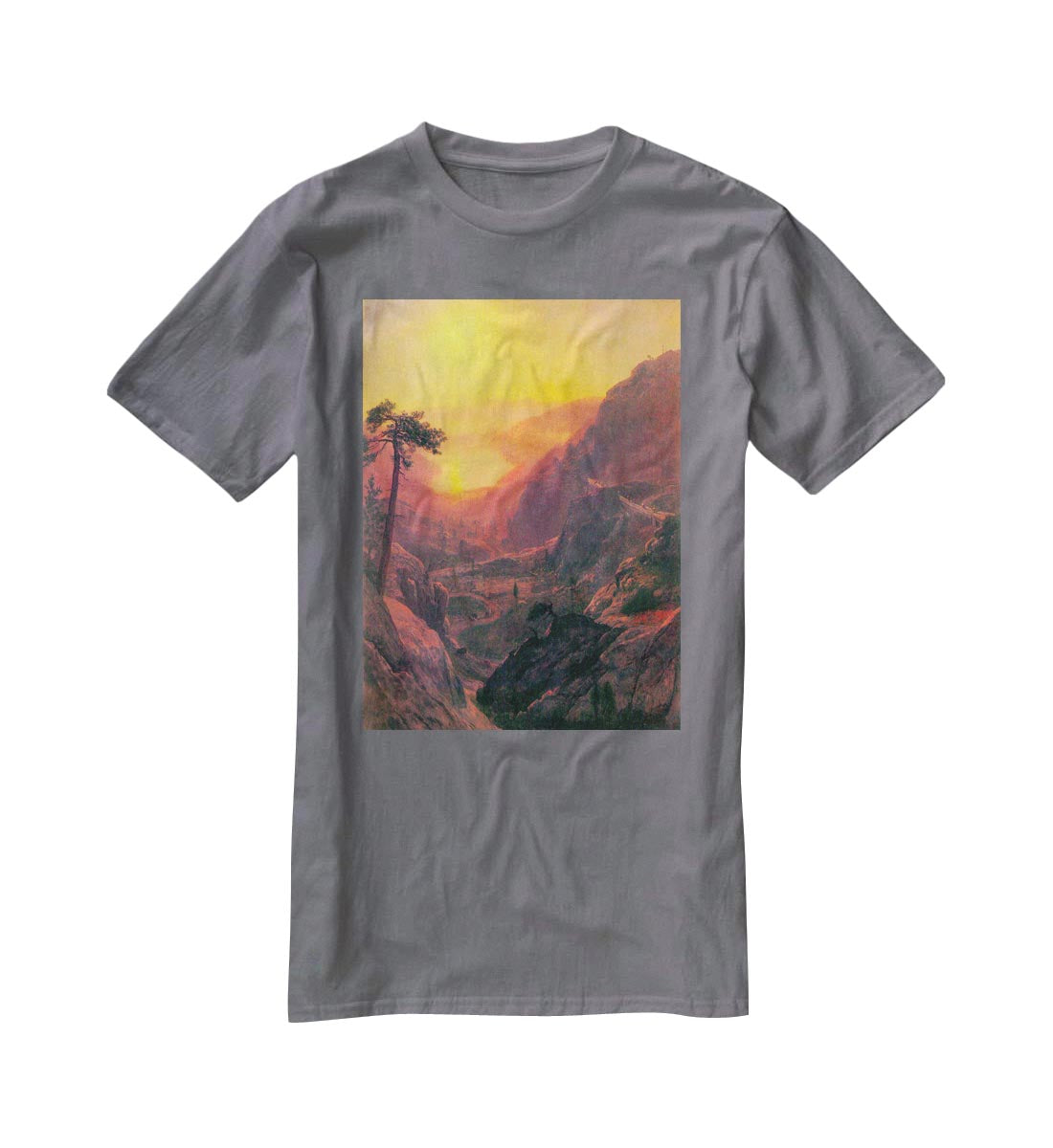 Donner Lake by Bierstadt T-Shirt - Canvas Art Rocks - 3