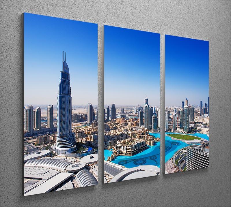Downtown Dubai 3 Split Panel Canvas Print - Canvas Art Rocks - 2