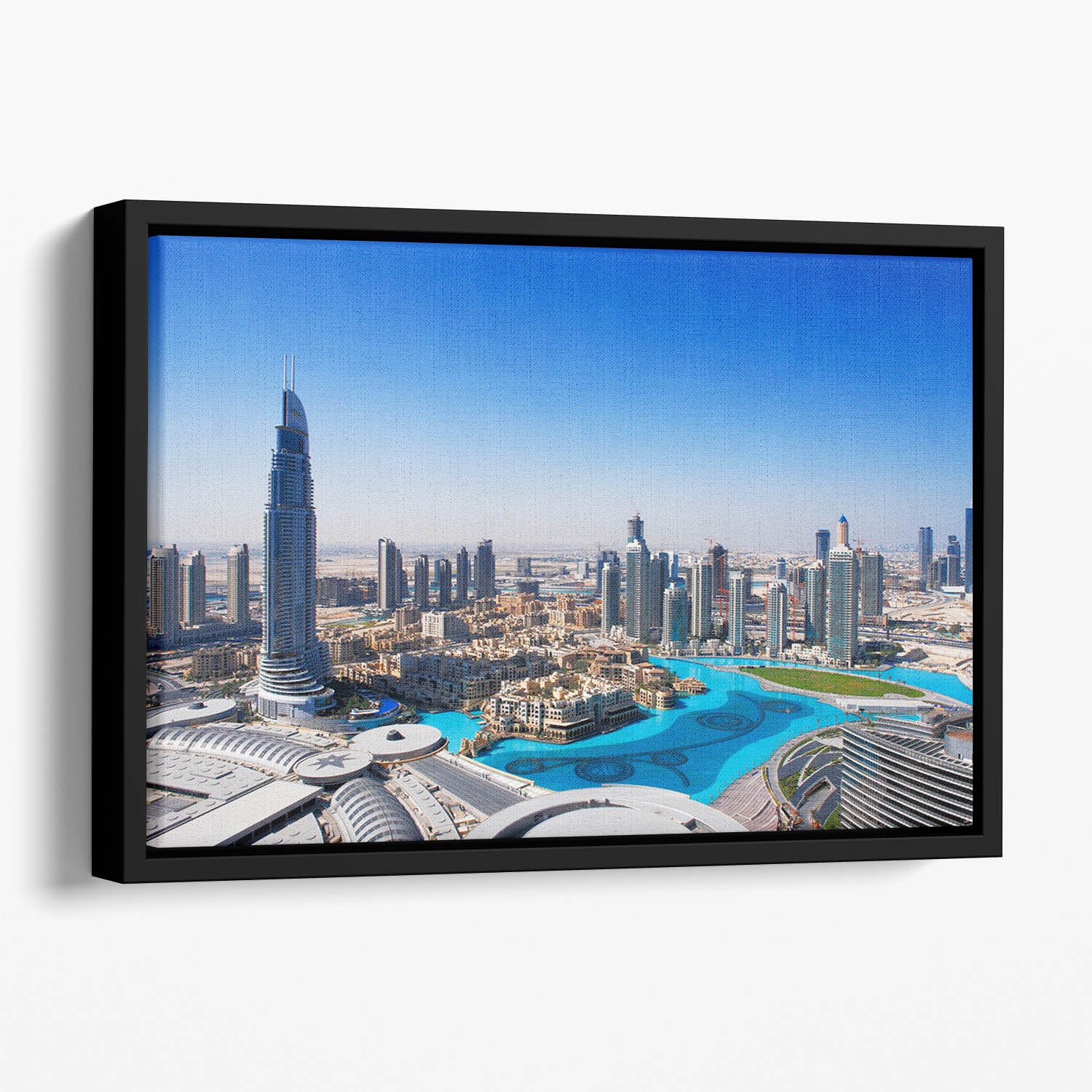 Downtown Dubai Floating Framed Canvas