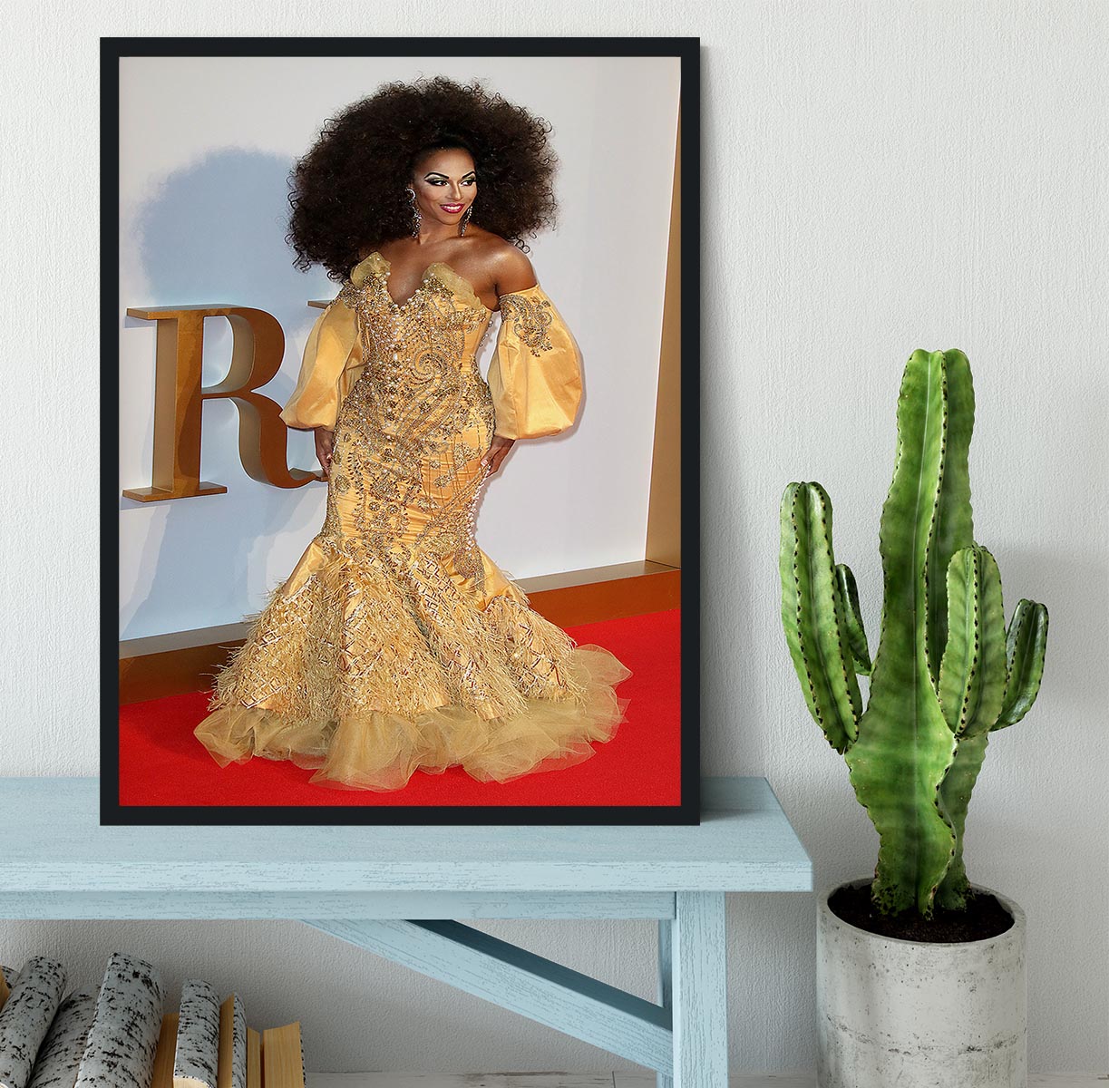 Drag Queen Shangela Laquifa Wadley Framed Print - Canvas Art Rocks - 2