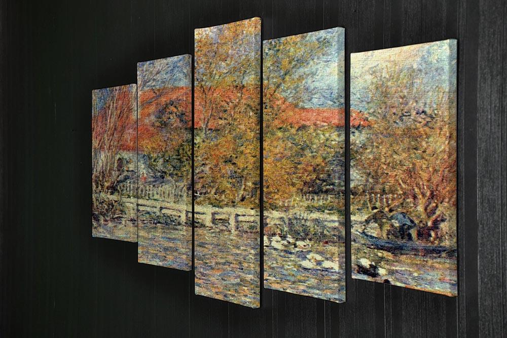 Duck pond by Renoir 5 Split Panel Canvas - Canvas Art Rocks - 2
