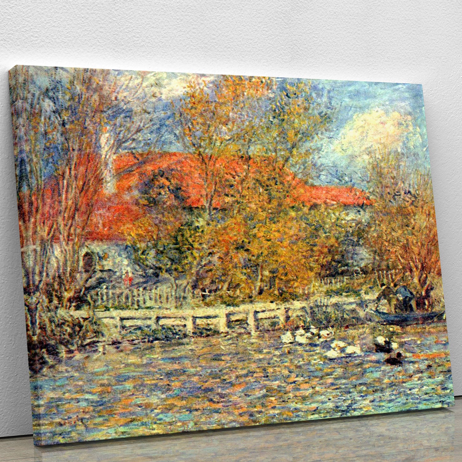 Duck pond by Renoir Canvas Print or Poster - Canvas Art Rocks - 1