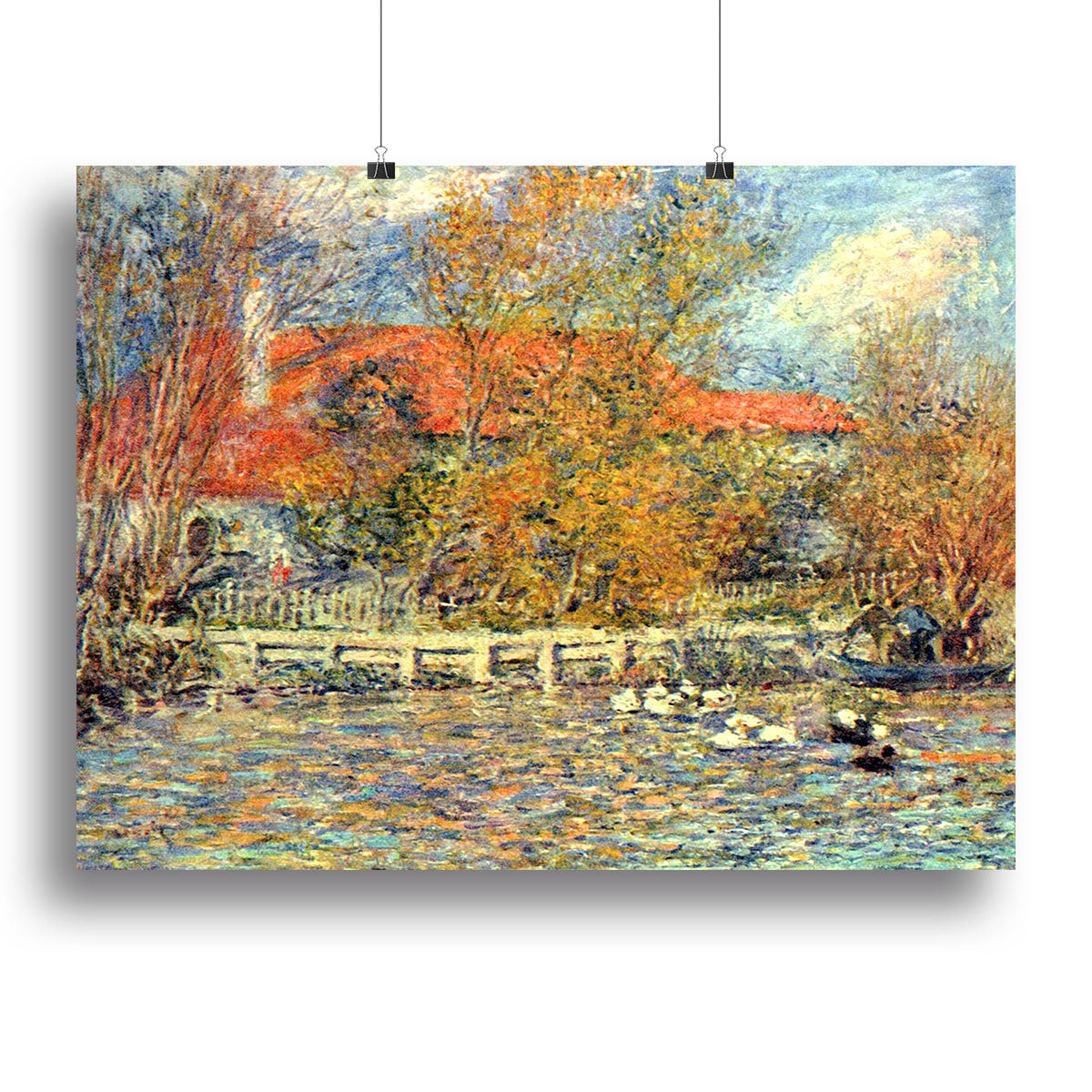 Duck pond by Renoir Canvas Print or Poster - Canvas Art Rocks - 2