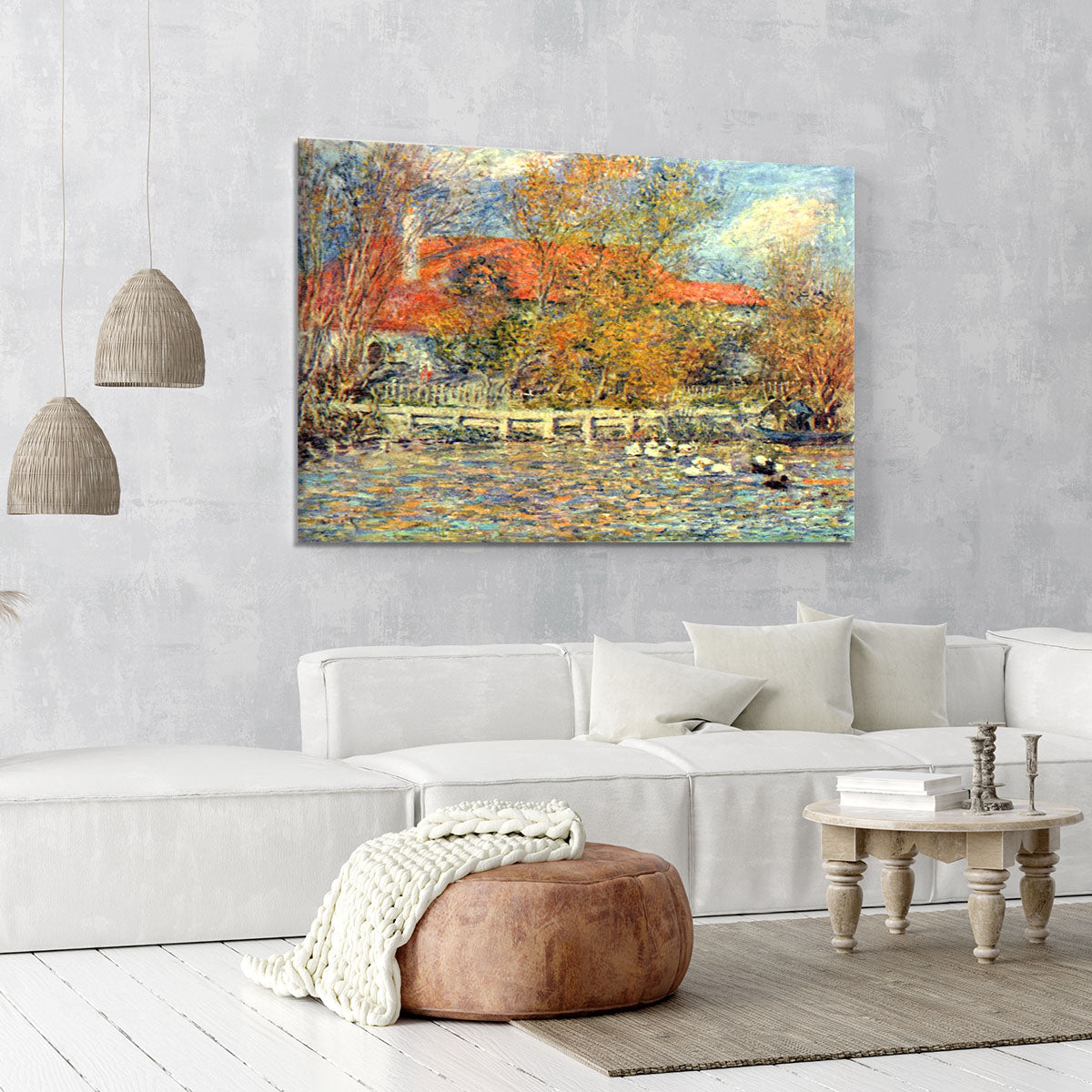 Duck pond by Renoir Canvas Print or Poster - Canvas Art Rocks - 6