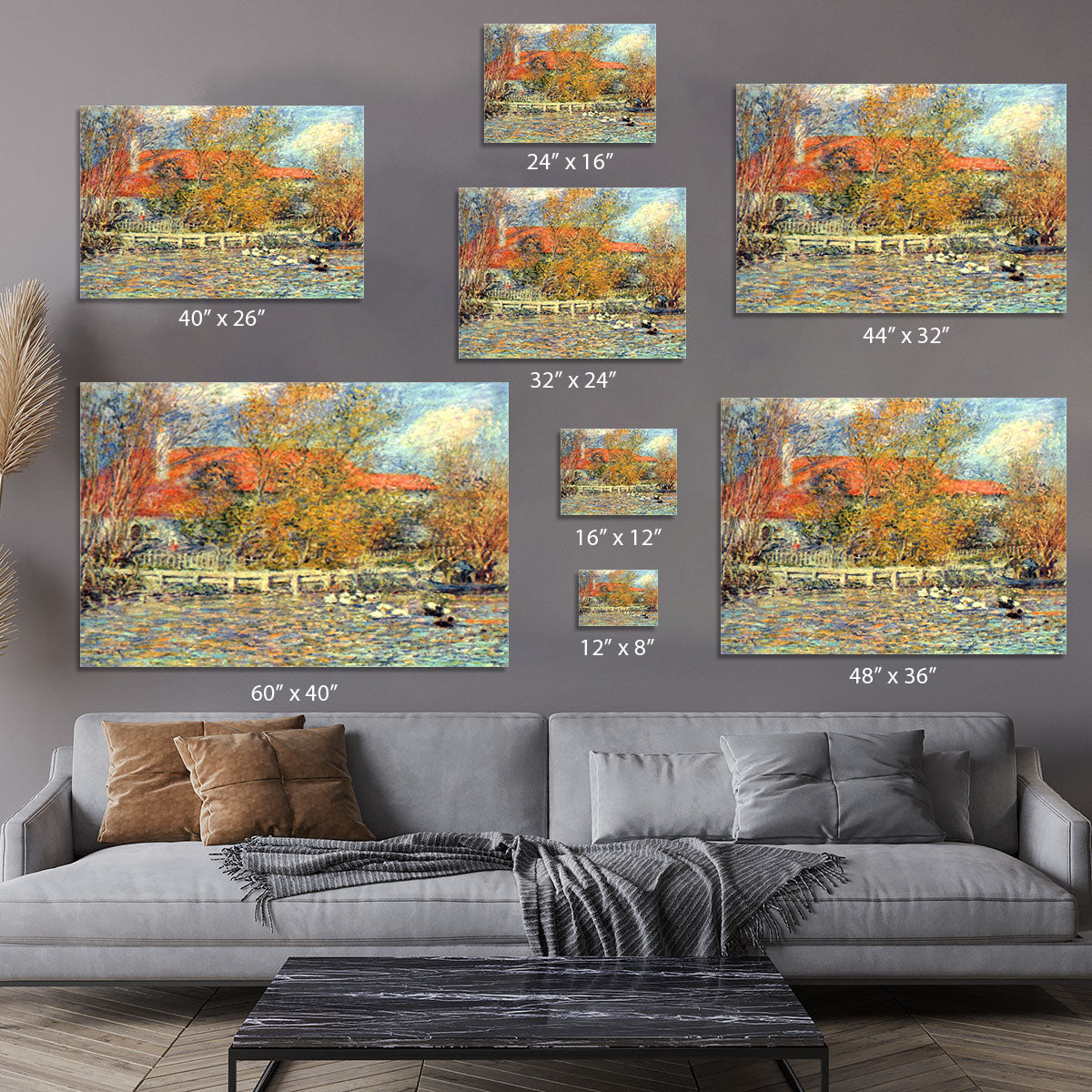 Duck pond by Renoir Canvas Print or Poster - Canvas Art Rocks - 7