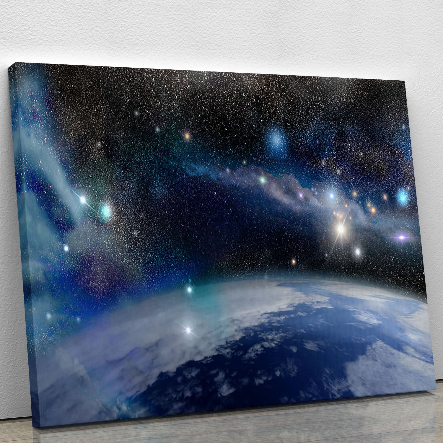 Earth in a Cosmic Cloud Canvas Print or Poster - Canvas Art Rocks - 1