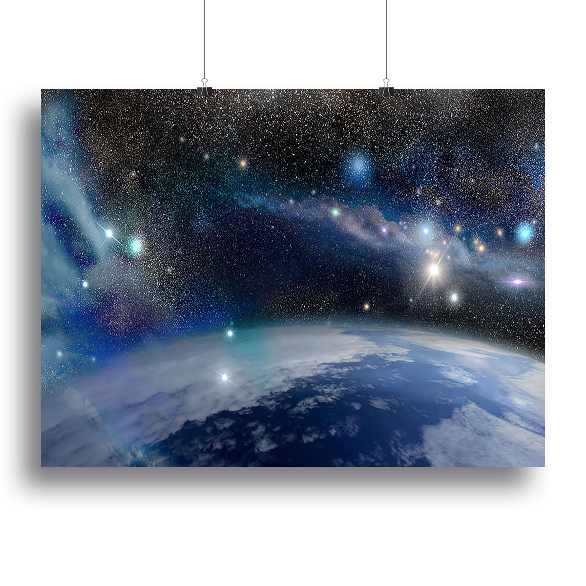 Earth in a Cosmic Cloud Canvas Print or Poster - Canvas Art Rocks - 2