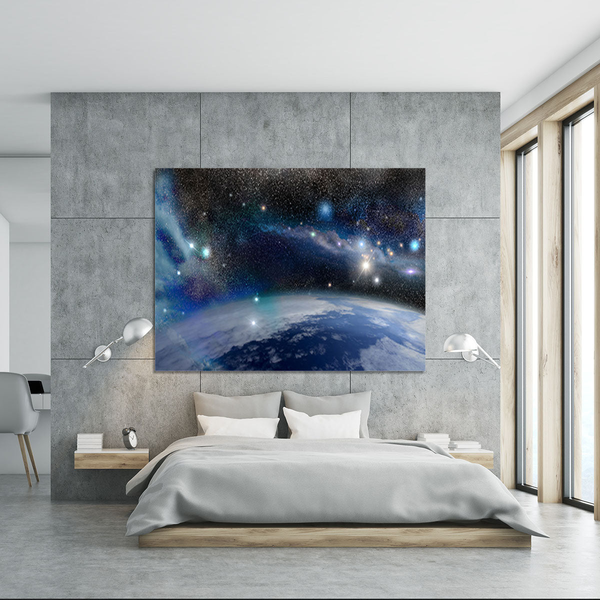 Earth in a Cosmic Cloud Canvas Print or Poster - Canvas Art Rocks - 5