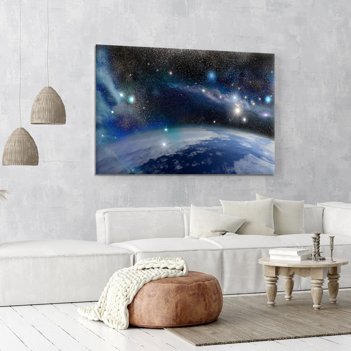 Earth in a Cosmic Cloud Canvas Print or Poster - Canvas Art Rocks - 6