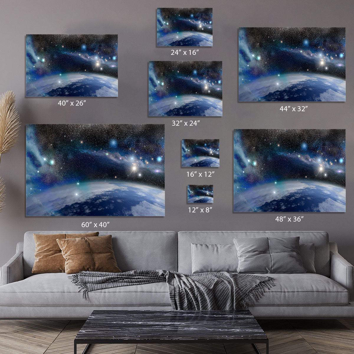 Earth in a Cosmic Cloud Canvas Print or Poster - Canvas Art Rocks - 7