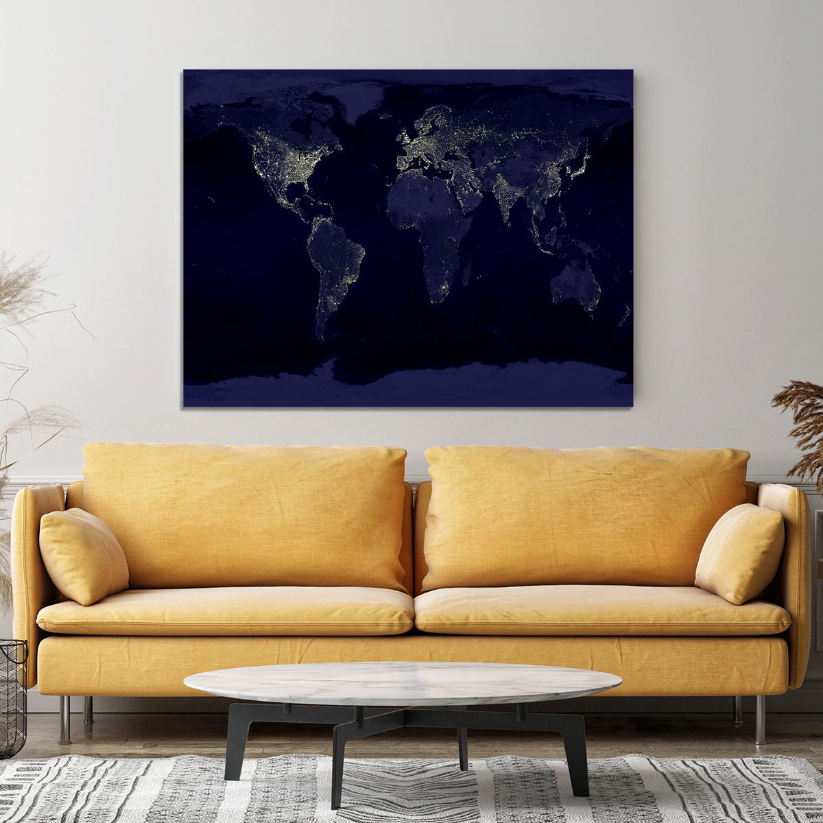 Earth At Night Canvas Print or Poster