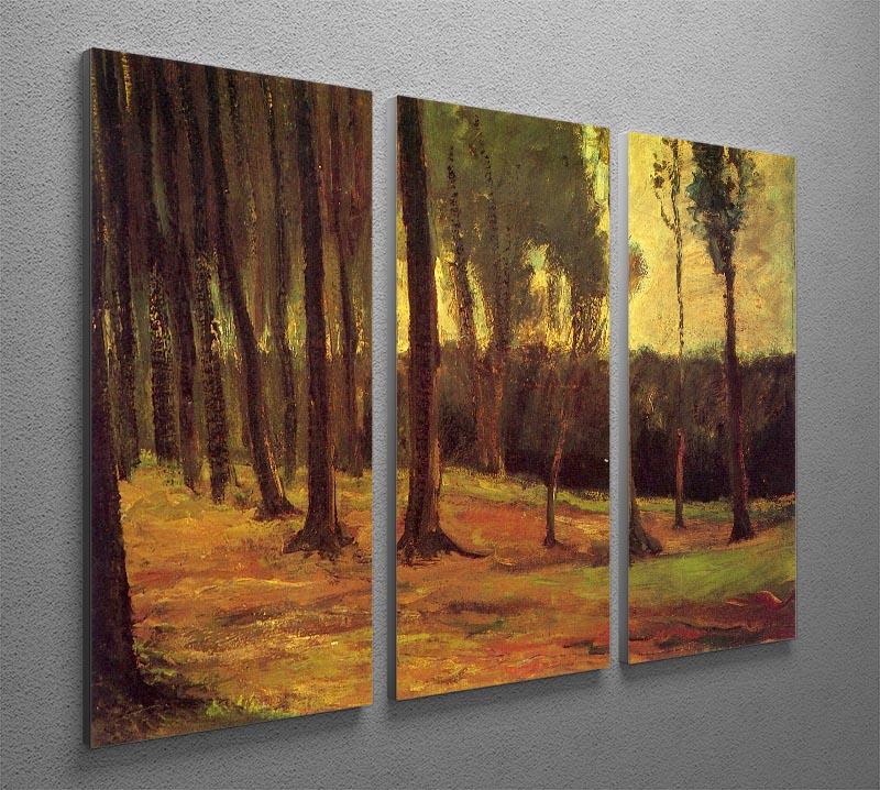 Edge of a Wood by Van Gogh 3 Split Panel Canvas Print - Canvas Art Rocks - 4