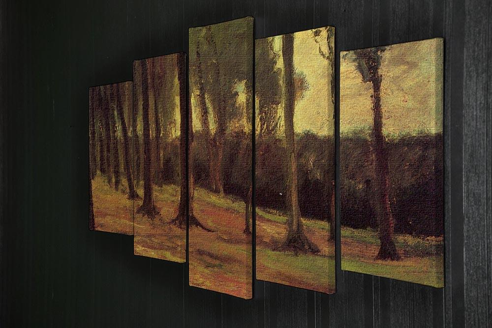 Edge of a Wood by Van Gogh 5 Split Panel Canvas - Canvas Art Rocks - 2