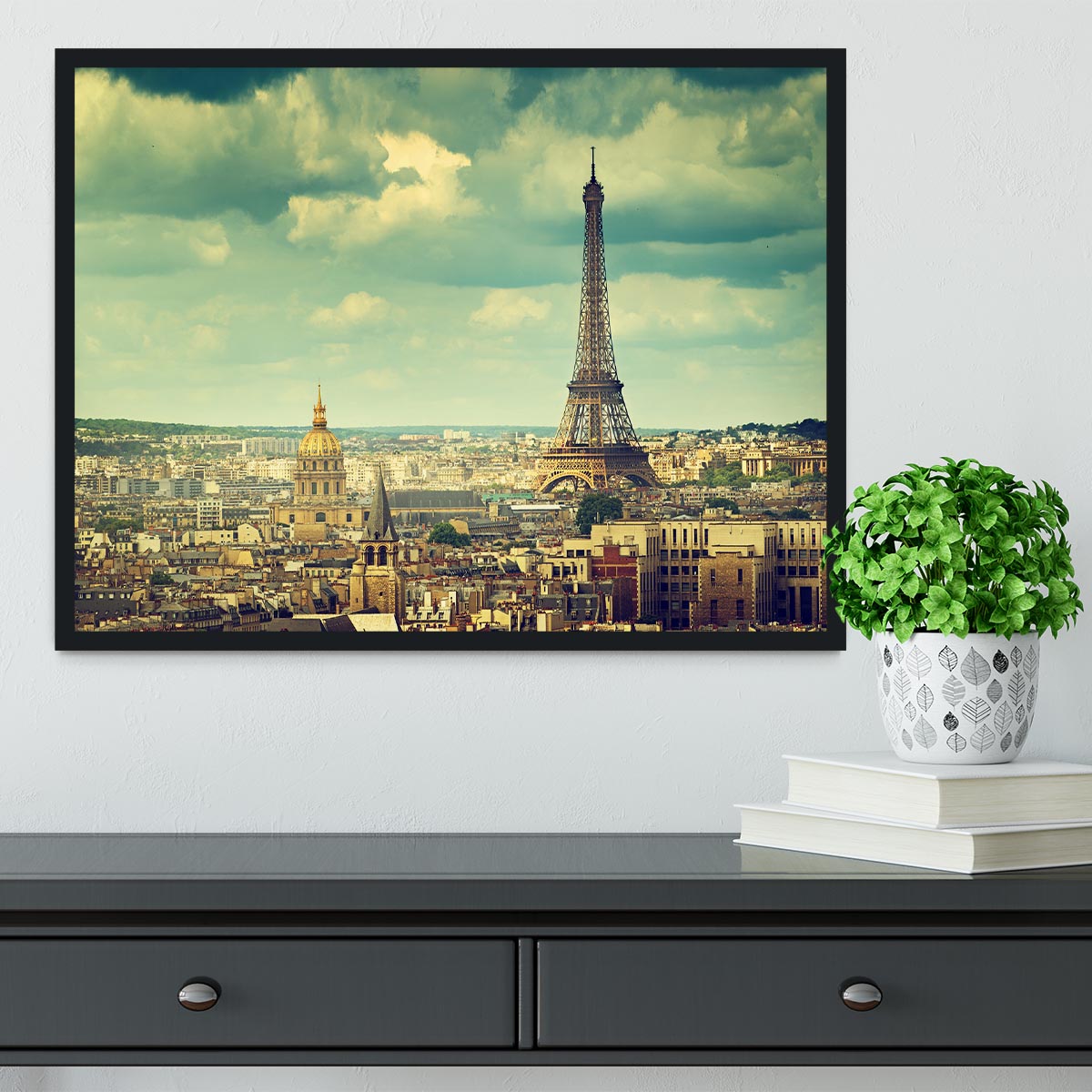 Eiffel tower Paris France Framed Print - Canvas Art Rocks - 2