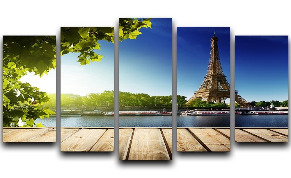 Eiffel tower in Paris 5 Split Panel Canvas  - Canvas Art Rocks - 1
