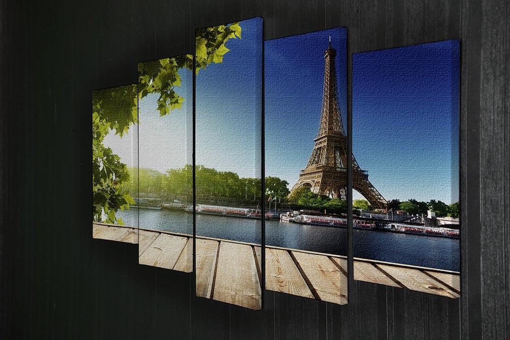 Eiffel tower in Paris 5 Split Panel Canvas  - Canvas Art Rocks - 2