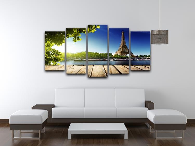 Eiffel tower in Paris 5 Split Panel Canvas  - Canvas Art Rocks - 3