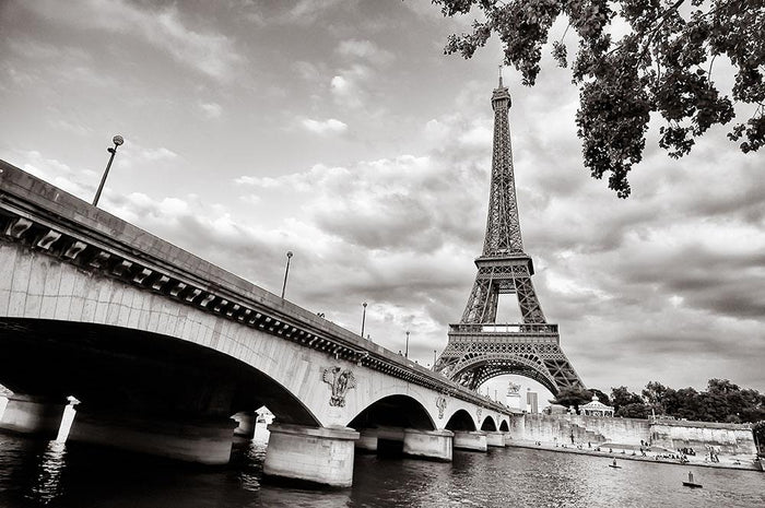 Eiffel tower view from Seine river Wall Mural Wallpaper