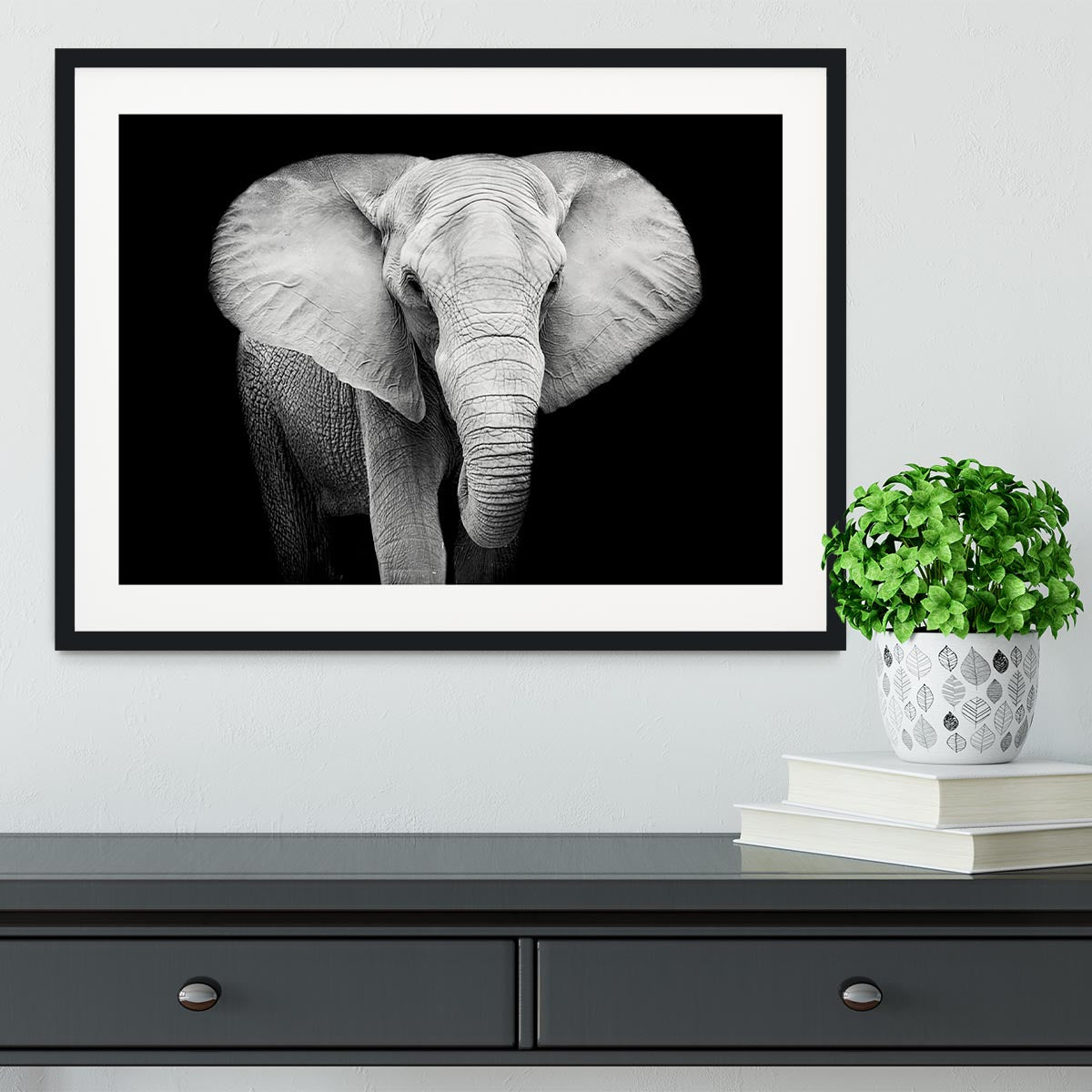 Elephant Framed Print - Canvas Art Rocks - 1