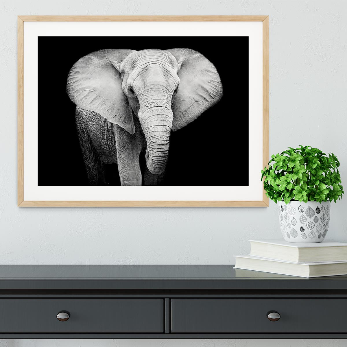Elephant Framed Print - Canvas Art Rocks - 3