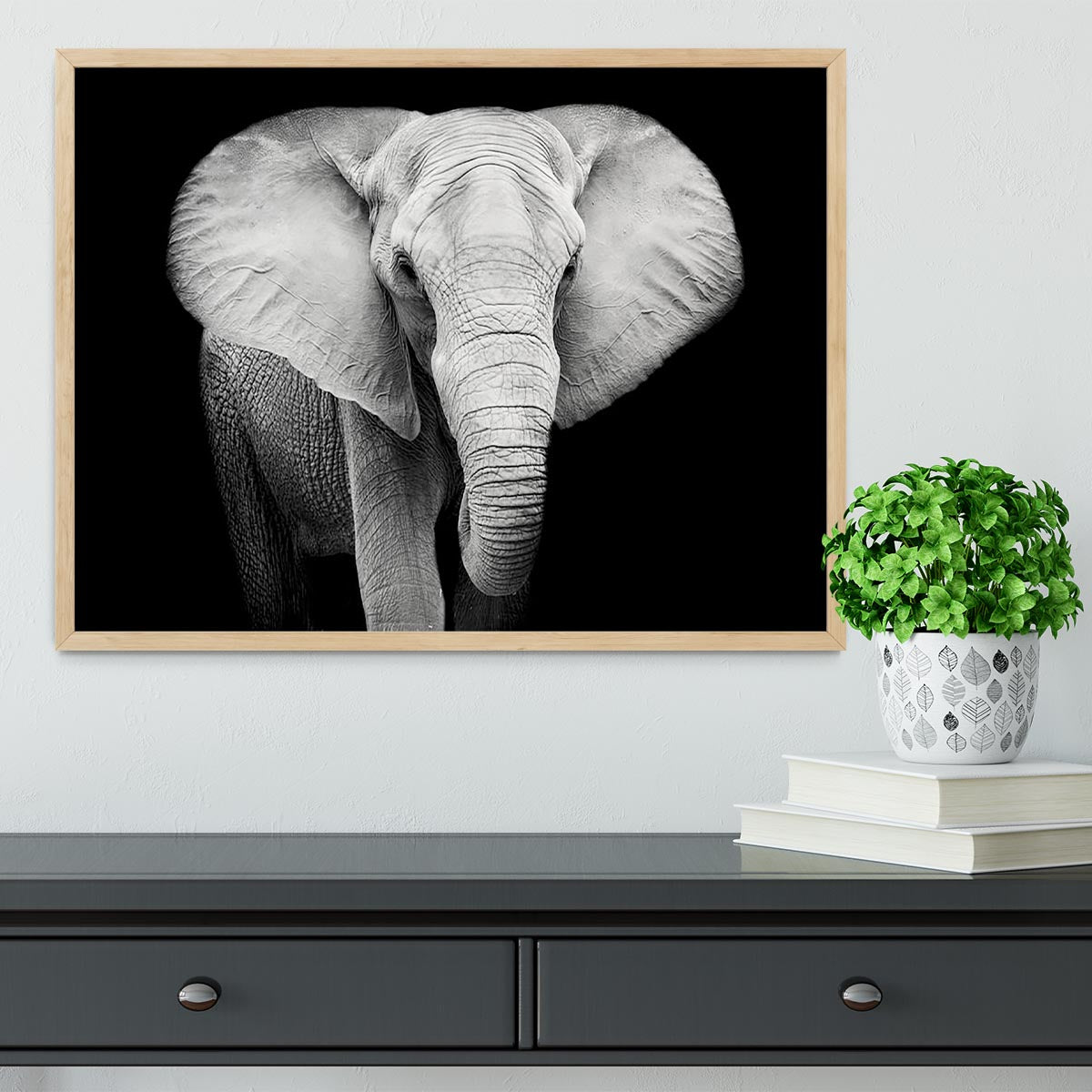 Elephant Framed Print - Canvas Art Rocks - 4