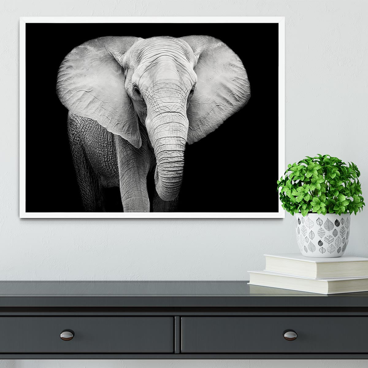 Elephant Framed Print - Canvas Art Rocks -6