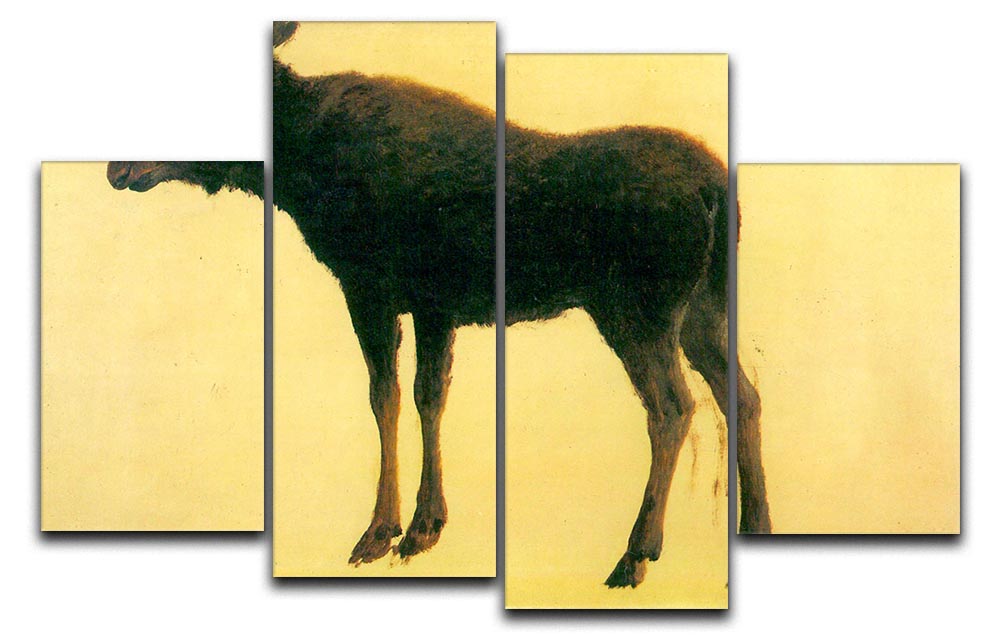 Elk by Bierstadt 4 Split Panel Canvas - Canvas Art Rocks - 1