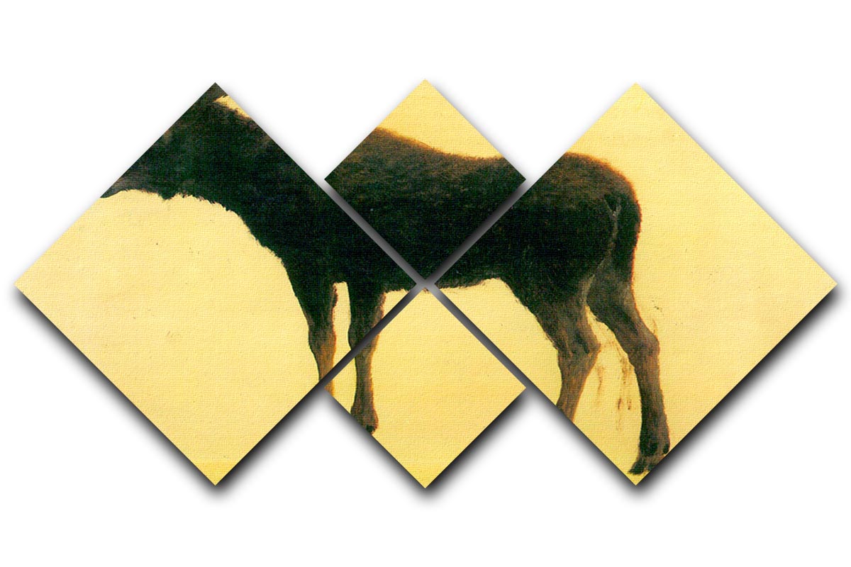 Elk by Bierstadt 4 Square Multi Panel Canvas - Canvas Art Rocks - 1