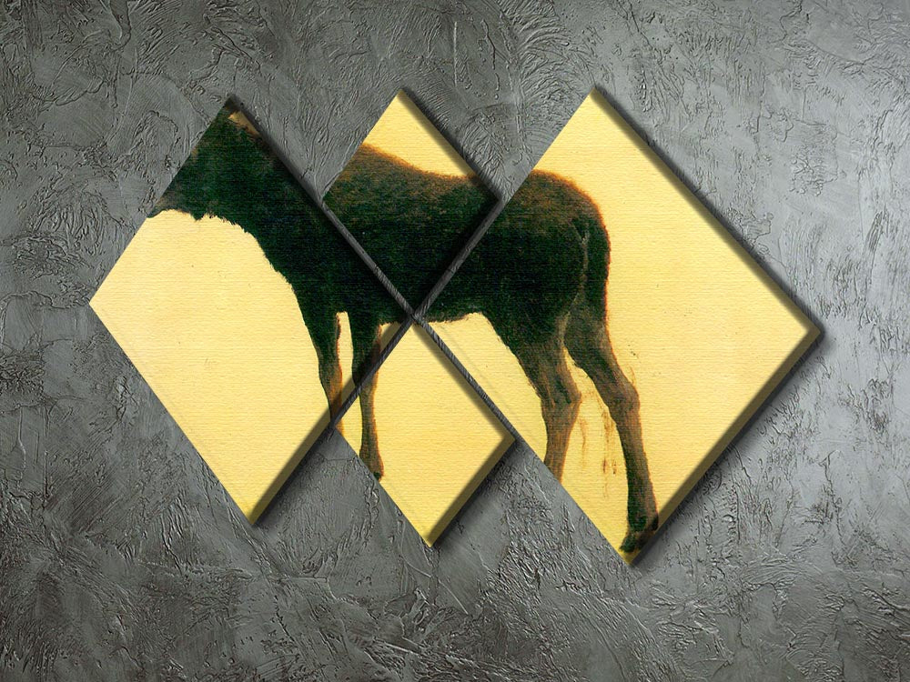 Elk by Bierstadt 4 Square Multi Panel Canvas - Canvas Art Rocks - 2