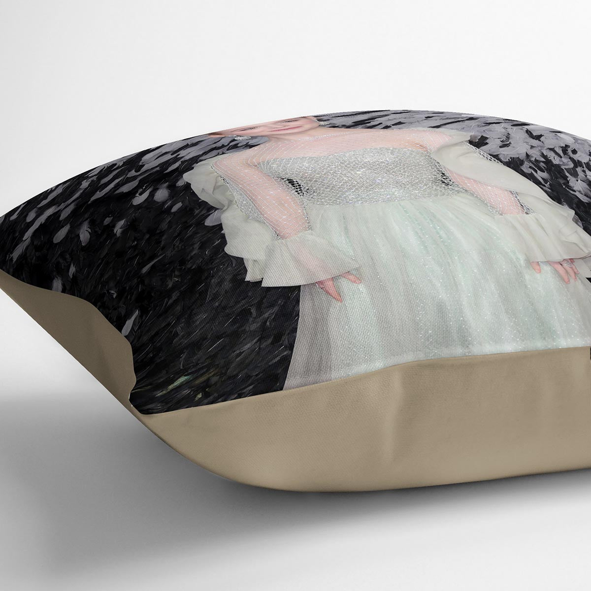 Elle Fanning Cushion - Canvas Art Rocks - 2