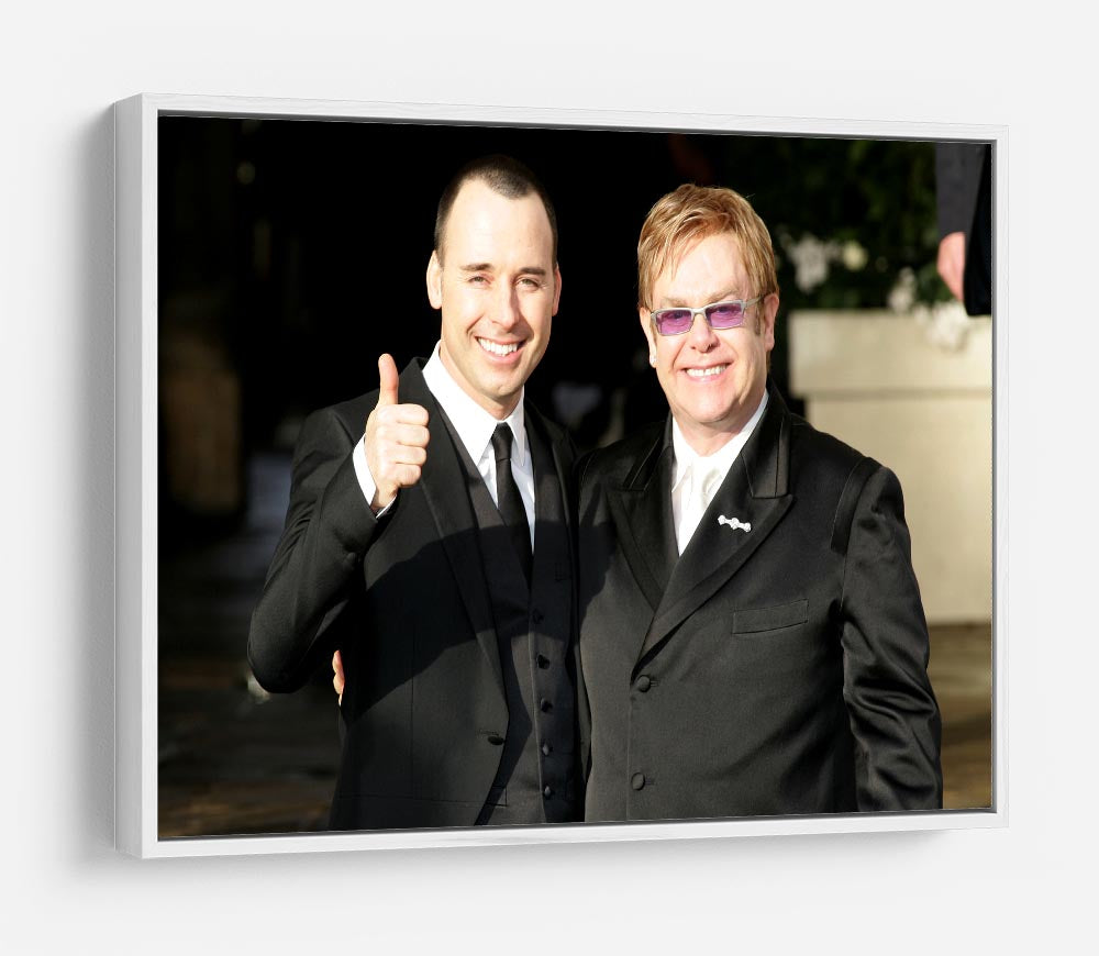 Elton John and David Furnish HD Metal Print