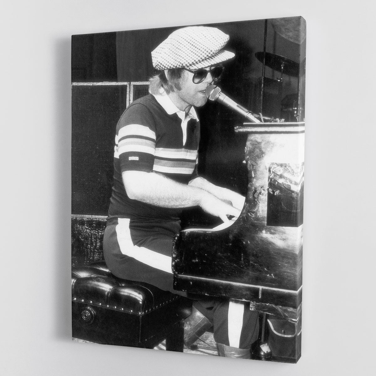 Elton John at the piano Canvas Print or Poster - Canvas Art Rocks - 1