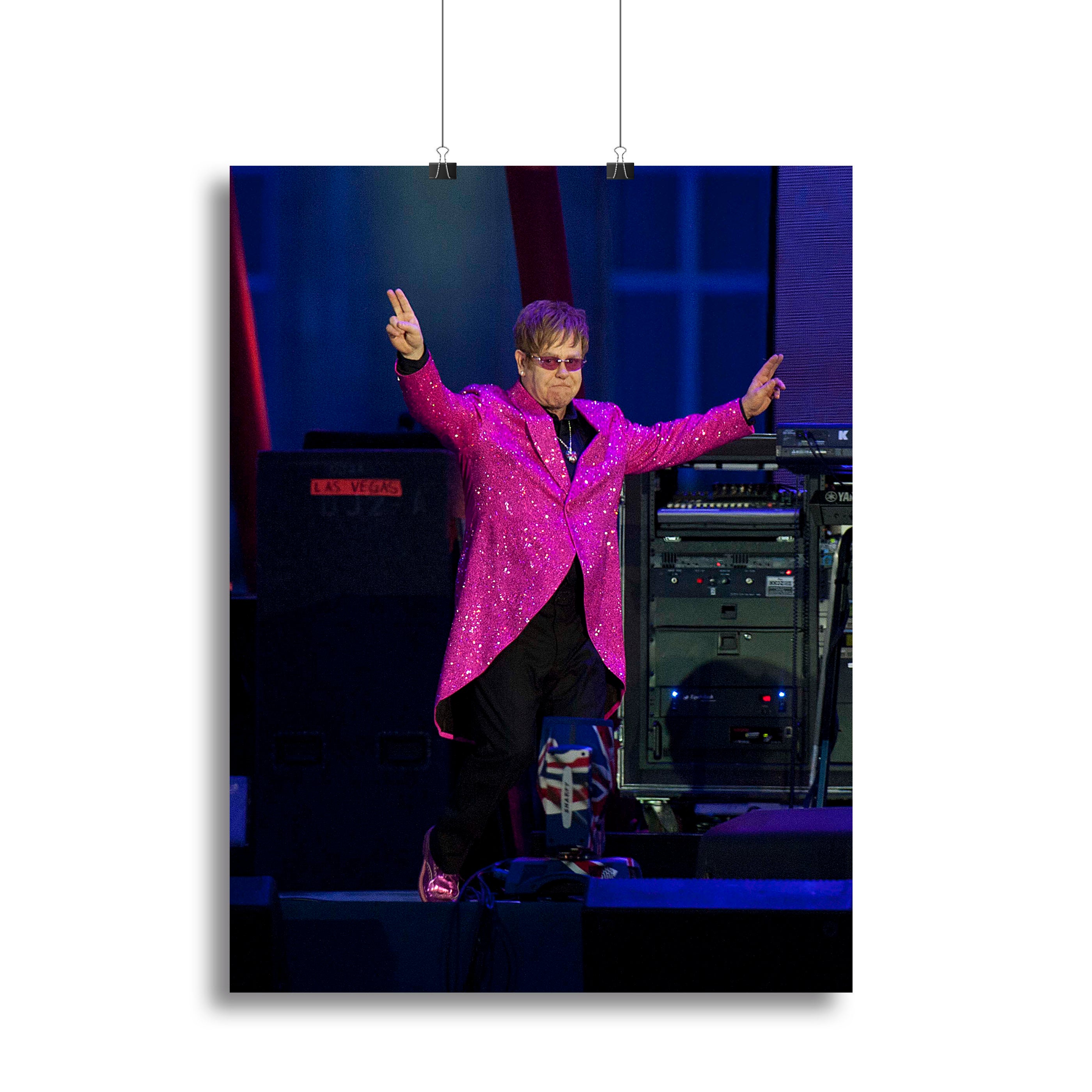 Elton John in concert Canvas Print or Poster - Canvas Art Rocks - 2