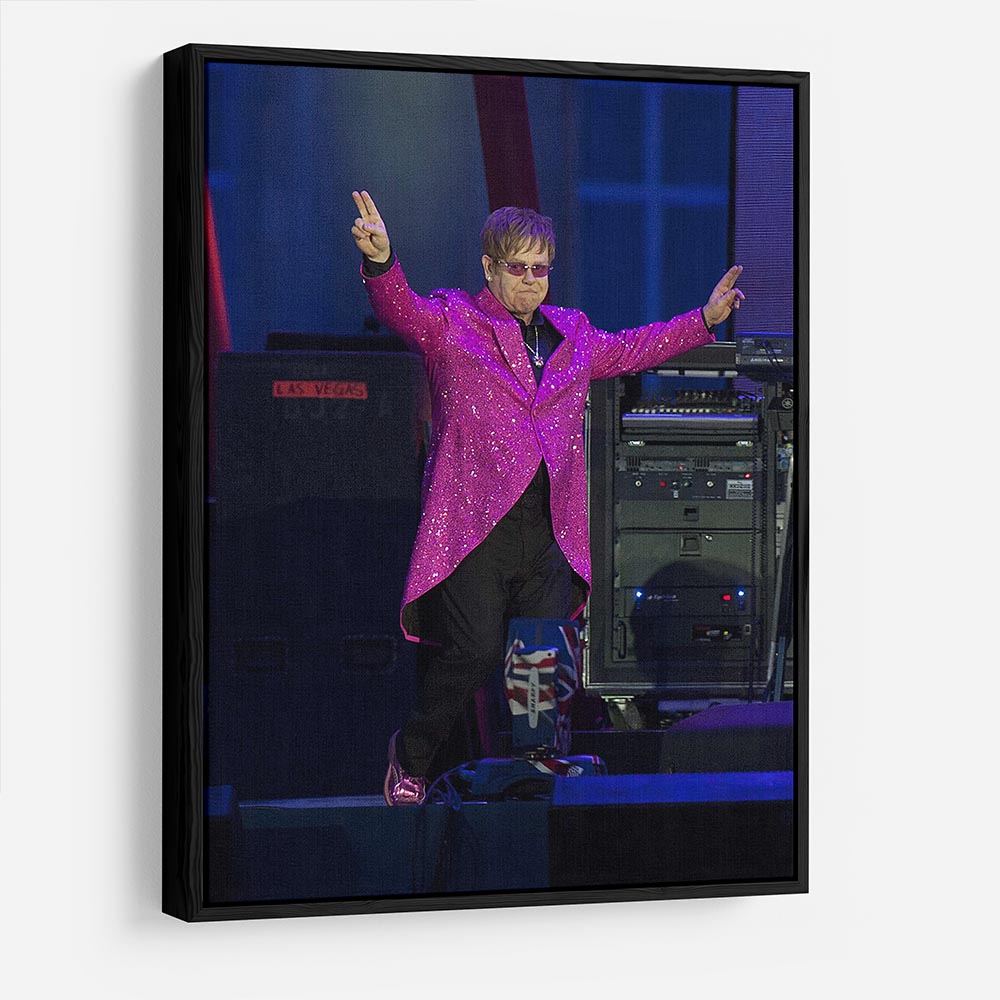 Elton John in concert HD Metal Print